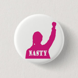 NASTY Women Persist by Aleta 1 Inch Round Button
