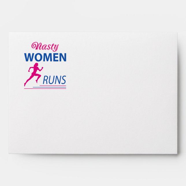 Nasty women runs envelope (Front)
