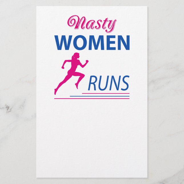Nasty women runs flyer (Front)