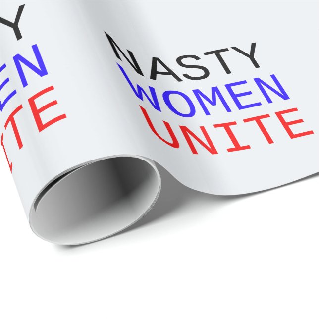 Nasty Women Unite Wrapping Paper (Roll Corner)