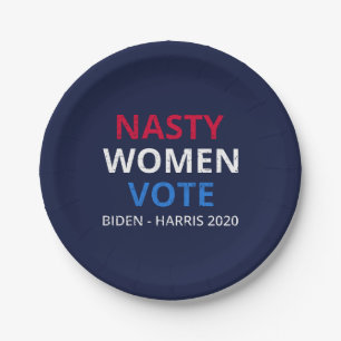 Nasty Women Vote I Paper Plate