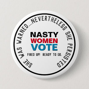 Nasty Women VOTE Persist Mod Button