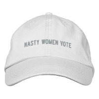 Nasty women vote pink custom text modern