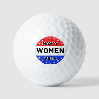 Nasty Women Vote | Women Power Feminist Gift Golf Balls