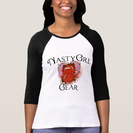 NastyGrl Gear Women's 3/4 Sleeve T-shirt