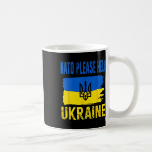Nat0 Please Help Ukranie Ukrainian Flag Support Fr Coffee Mug