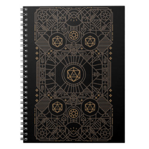 Nat20 Critical Fail D20 Dice Tabletop RPG Retro Notebook