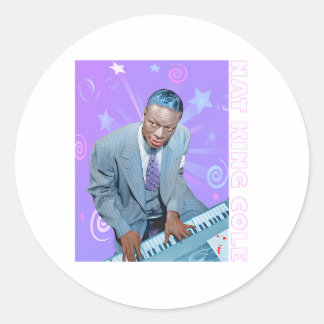 Nat King Cole Classic Round Sticker