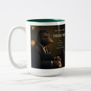 Nat King Mole: a Parody Two-Tone Coffee Mug