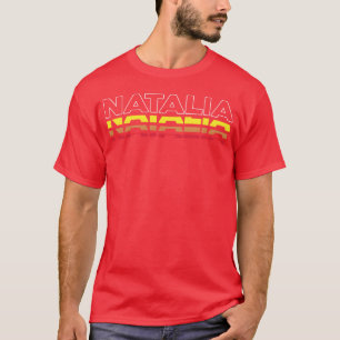 Natalia First Name Funny Vintage Sunset Natalia gi T-Shirt