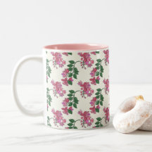 Natalia Flower on Natural White 