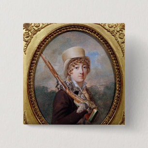 Natalie de Laborde de Mereville 2 Inch Square Button