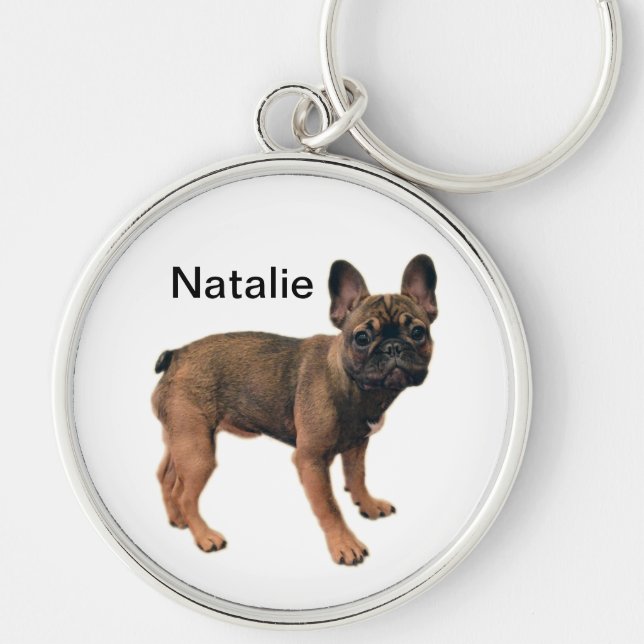 Natalie Fawn Coloured French Bulldog Puppy Keychain (Front)