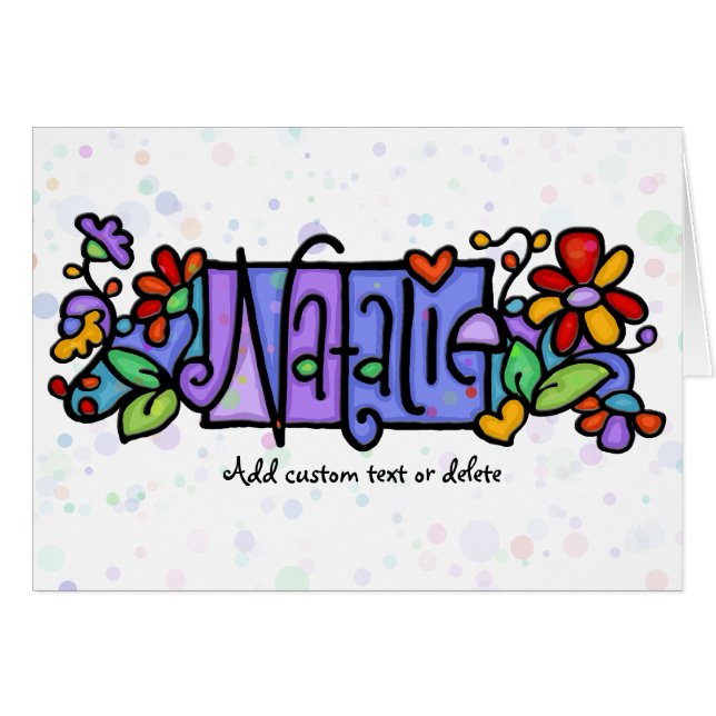 NATALIE hand-painted custom name (Front Horizontal)