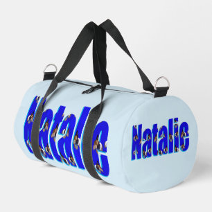 'Natalie' Name Made From Guinea Pigs, Duffle Bag