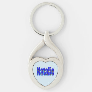 'Natalie' Name Made From Guinea Pigs, Keychain