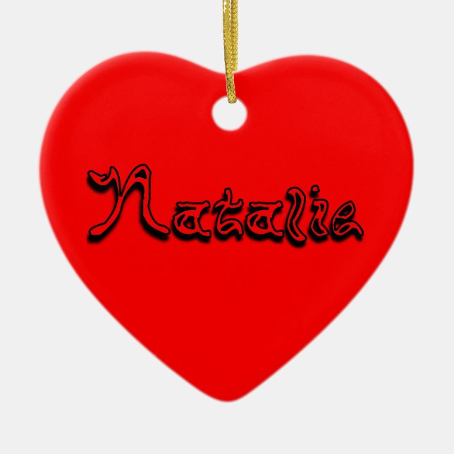 Natalie Ornament (Front)