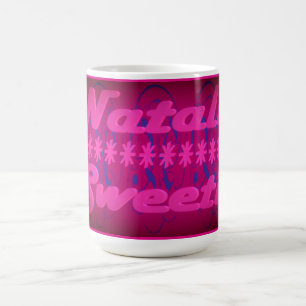 Natalie Sweetie girls name theme celebration colou Coffee Mug