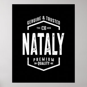 Nataly Personalized Name Birthday Gift Poster