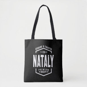 Nataly Personalized Name Birthday Gift Tote Bag