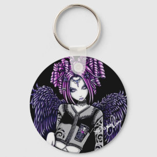 Natasha Gothic Tattoo Angel Keychain