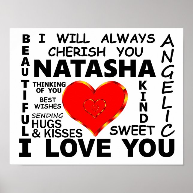 Natasha I Love You Poster (Front)