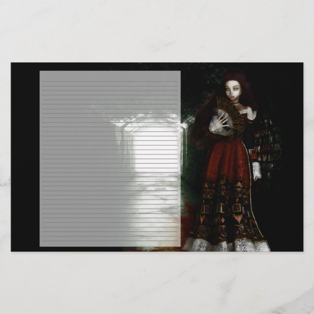 Natasha Lined Stationery (Front)