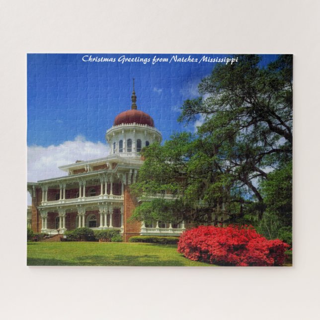 Natchez Mississippi.Christmas Greetings Jigsaw Puzzle (Horizontal)