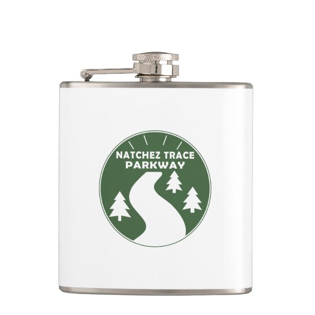 Natchez Trace Parkway Hip Flask (Front)