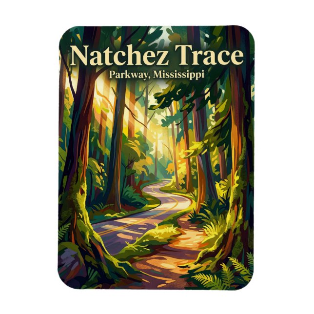 Natchez Trace Parkway Mississippi Magnet (Vertical)