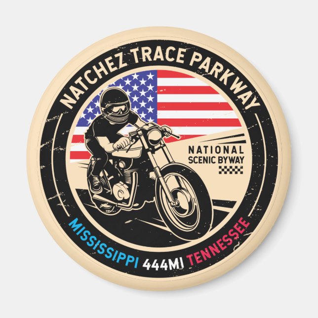Natchez Trace Parkway National Scenic Byway Magnet (Front)