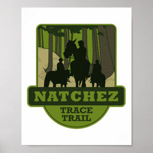 Natchez Trace Trail - Horseback Riding  Poster