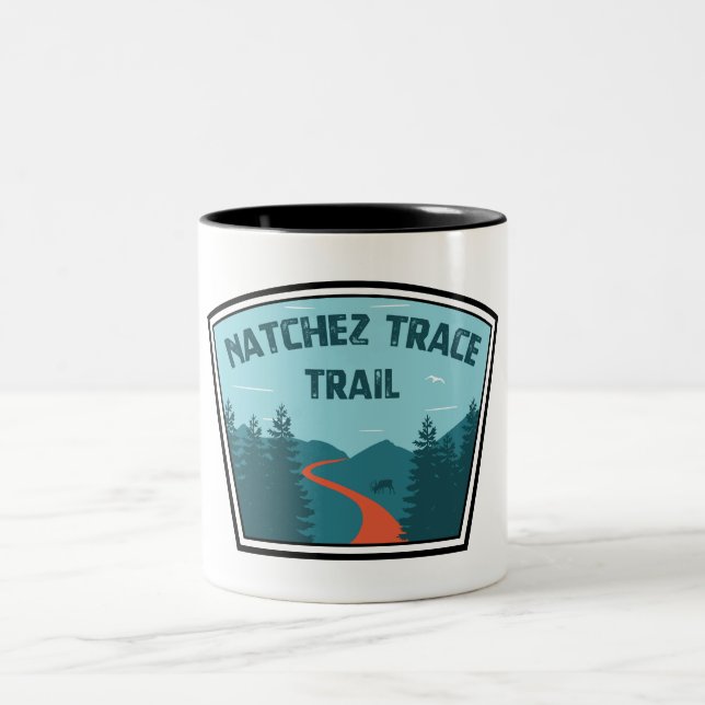 Natchez Trace Trail Two-Tone Coffee Mug (Center)