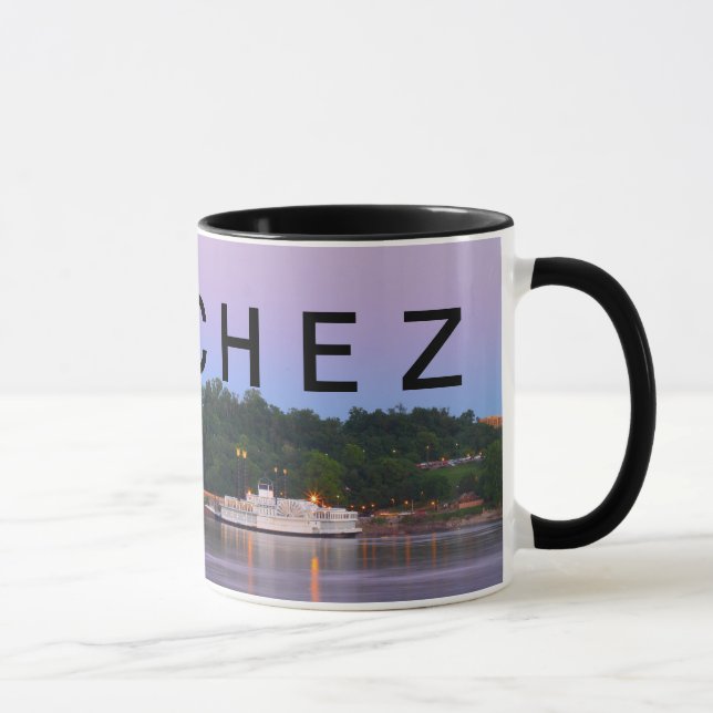 NATCHEZ ~ Under The Hill Riverboat Sunset Mug (Right)