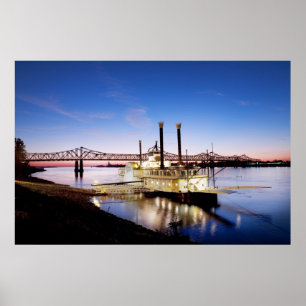 Natchez–Vidalia Bridge and Riverboat Casino Poster