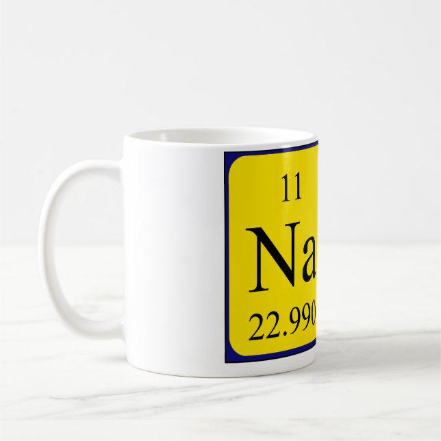 Nate periodic table name mug (Left)