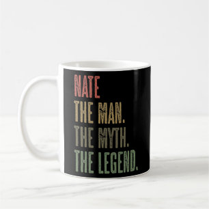 NATE the Man the Myth the LEGEND FUNNY Mens Boys Coffee Mug