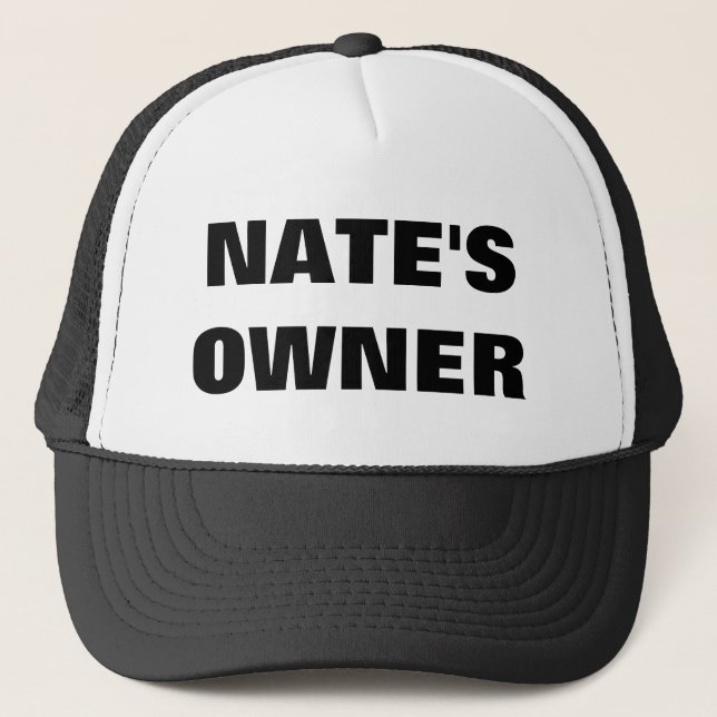 NATE'S OWNER TRUCKER HAT (Front)