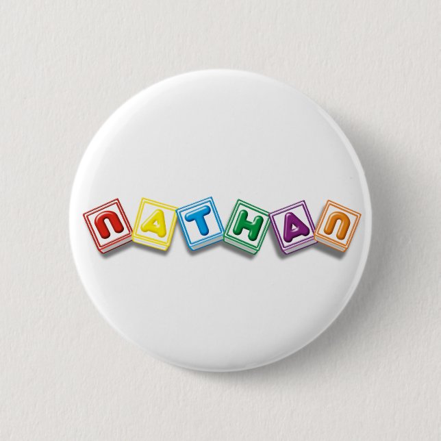 Nathan 2 Inch Round Button (Front)