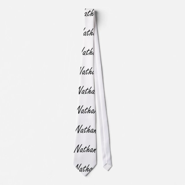 Nathan Artistic Name Design Tie (Front)