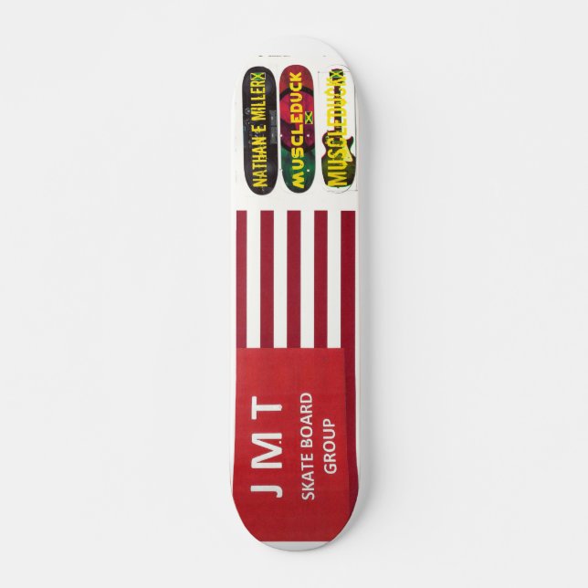 NATHAN E MILLER  MUSCLEDUCK Skateboard, 7¾" Deck Skateboard (Front)