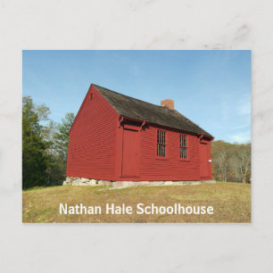 Nathan Hale Schoolhouse (East Haddam) Postcard