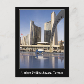 Nathan Phillips Square, Christmas, Toronto border Holiday Postcard