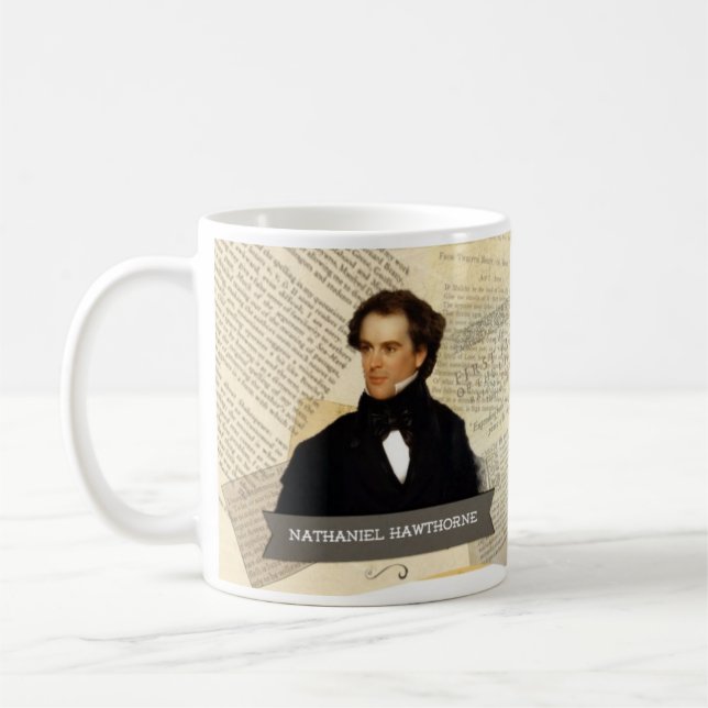 Nathaniel Hawthorne Coffee Mug (Left)