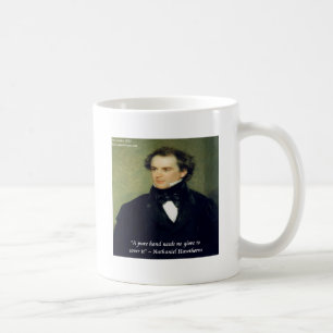 Nathaniel Hawthorne "Pure Hands" Wisdom Quote Coffee Mug