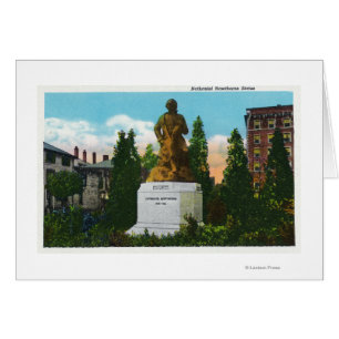 Nathaniel Hawthorne Statue View