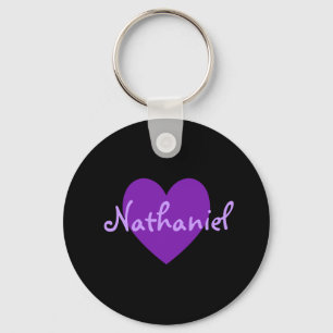 Nathaniel in Purple Keychain