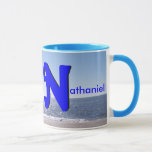 Nathaniel Mug<br><div class="desc">Nathaniel has Hebrew origins. It means gift of God. This personalized mug is a great gift for the Nathaniel in your life. You can also customize the text to account for spelling  or name variations or nicknames (e.g.,  Nathanial,  Nathan,  Nate,  Nat,  Nataniel)</div>