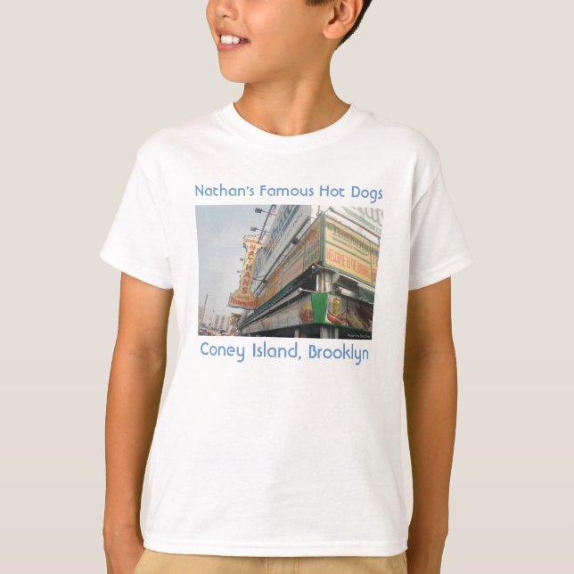 Nathan's Famous Hot Dogs Kid's T-shirt (Front)