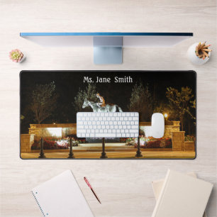 Natie Dancer Horse Statue Saratoga Desk Mat